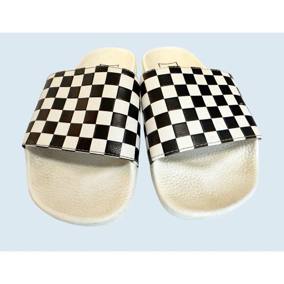 VANS Classic Checkered Slip On Sandals Slides Size 7 - Picture 4 of 8